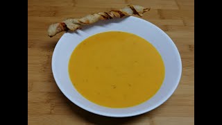 Butternut Kürbis Suppe cremig Süßkartoffel vegan möglich kalorienarm gelingt sicher schnell gesund [upl. by Ahsila]