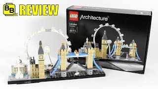 LEGO ARCHITECTURE LONDON SKYLINE 21034 SET REVIEW [upl. by Nanette]