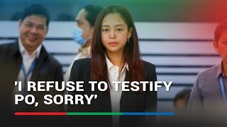 Cassandra Ong slapped with contempt order for refusing to answer House panel  ABSCBN News [upl. by Edmee300]