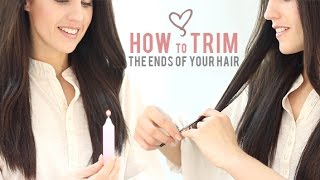 How to trim the ends of your hair [upl. by Moclam943]