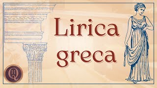 Letteratura greca 1 lirica greca [upl. by Critta]