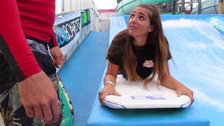 The Flow Rider Experience at Splash Zone Park in Wildwood [upl. by Nnaid]