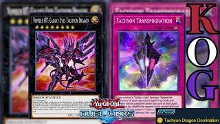 Tachyon Dragon Domination｜King of Games｜YuGiOh Duel Links [upl. by Lyj484]