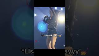 The outfit problem did not affect Lisas performance😎😎 blackpink lisa lalisa [upl. by Amjan]