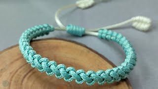 DIY Macrame Friendship Bracelet  Macrame Bracelet Tutorial [upl. by Eiahpets962]