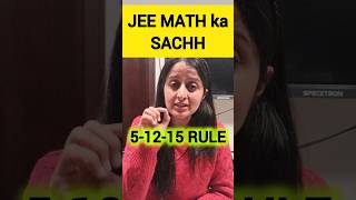 REALITY of JEE MATH 90 to 99ile jee2024 [upl. by Cinamod]