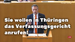 Die Superdemokraten wollen in Thüringen den Verfassungsgerichtshof anrufen [upl. by Kan]