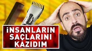 SAÇLARINI TRAŞ MAKİNESİYLE KAZIYARAK TROLLEDİM [upl. by Maryanna709]