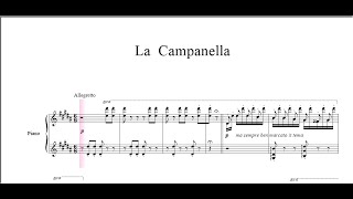 ラ・カンパネラ La Campanella 楽譜演奏 指定テンポのまま再生してみたらビックリした。 [upl. by Zebe28]