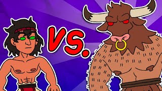 Theseus Vs The Minotaur  Greek Mythology Explained [upl. by Niawd]