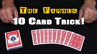 Ed Marlos Famous 10 CARD TRICK  An InDepth Tutorial [upl. by Larcher]