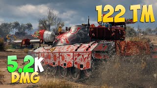 122 TM  3 Kills 52K DMG  Sweaty  World Of Tanks [upl. by Nonah709]