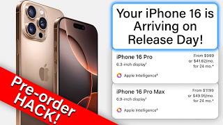 iPhone 16 PREORDER HACK  How to get ONE on RELEASE DAY [upl. by Collyer]