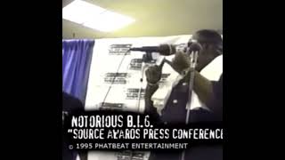 The Notorious BIG 1995 Source Awards Press Conference RARE [upl. by Beauregard]