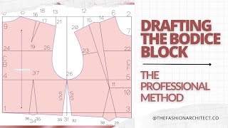 HOW TO DRAFT A BODICE BLOCKPATTERN  Like a PRO patternmaking bodiceblock patterndrafting [upl. by Dlaregztif]