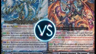 Vanguard TH Gold Paladin Bluish Flame VS Kagerō Dragonic Overlord The Legend [upl. by Narcho974]