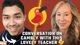 Mastering English Fun Cambly Conversation with a Fantastic Teacher 🤩quot [upl. by Aihcrop]