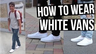 DAMN DANIEL  How To Style White Vans [upl. by Radford]