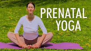 25 Min Prenatal Yoga  Prenatal Routine [upl. by Koller157]