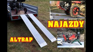 Polskie najazdy aluminiowe ALTRAP  Nośność 1500kg Na traktorek quad sprzęty ogrodowe itp TEST [upl. by Glasgo]