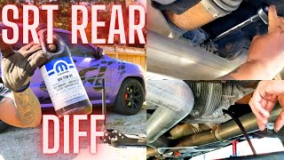 jeep grand cherokee differential fluid change [upl. by Zirtaeb344]