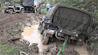 MilitärLKW hat sich festgefahren Schmidtenhöhe 27102022 [upl. by Dorrehs90]