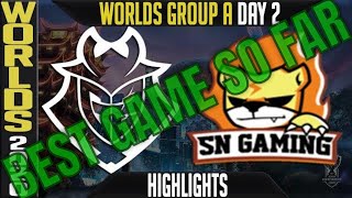 G2 vs SN Highlights  Worlds 2020 Group A Day 2  LoL World Championship  G2 Esports vs Suning [upl. by Fernand307]