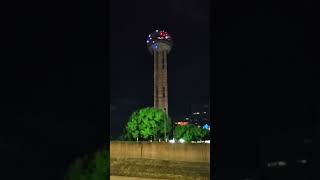 Reunion Tower Night View  Dallas  Texas [upl. by Lednyc]