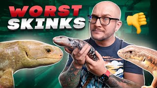 Top 5 WORST Pet Skinks Get THESE Lizards Instead [upl. by Mailliwnhoj]