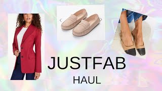 JustFab Haul Review and Style [upl. by Enaitsirk]