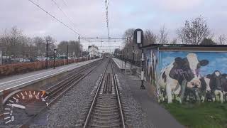 Meerijden met de machinist van Roosendaal naar Rotterdam  Met snelheidsmeter [upl. by Lohner]