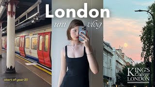 back to school vlog 🌸📁🖇️ move back to london with me freshers week king’s college london [upl. by Elawalo]