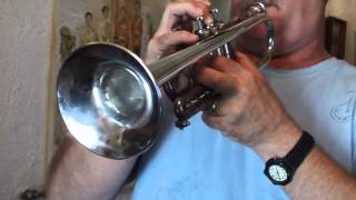 Quality Brass Getzen Eterna C Trumpet playtested by Dr J Bovinette  TGE3640 [upl. by Gipps]