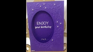 NEW LAUNCH Presscut Embossing Folder amp Die Cut 109 Poppyfield Card Crafts [upl. by Hanoj465]