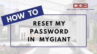 How To Reset My Password in MyGiant [upl. by Yesrej84]