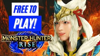 Monster Hunter Rise FREE TO PLAY REVEAL GAMEPLAY TRAILER NEWS MHR SUNBREAK モンスターハンターライズ 「無料ゲームトライアル」 [upl. by Aipotu]