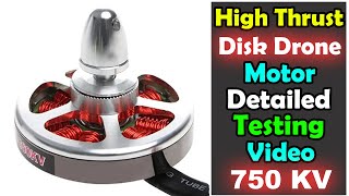 750 Kv 5010 Agriculture drone motor detailed testing video  Bldc motor [upl. by Sad]