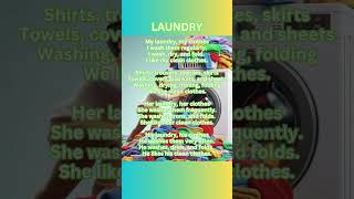 LAUNDRY learnenglish song laundry learnenglishthroughsongs [upl. by Franny]