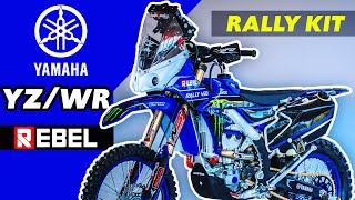 New YAMAHA YZ450F RALLY bike build [upl. by Ilahtan]