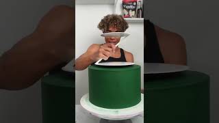 Making a 4 tier gravity defy cake cake cakecake cakemaking cakedecorating [upl. by Otrebmal846]