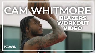 Cam Whitmore  Trail Blazers NBA Draft workout highlights [upl. by Sekoorb]