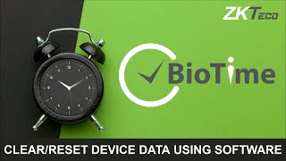 BioTime 8 Reset device from software [upl. by Anita369]