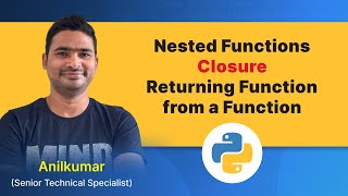 Python Class41  Nested function Closures Return a function from a function [upl. by Elamef]