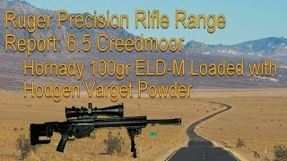 Hornady 100gr ELDM loaded with Hodgen Varget in Ruger Precision Rifle in 65 Creedmoor [upl. by Refinej]