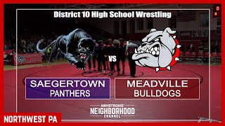 High School Wrestling Saegertown vs Meadville Feb 7 2024 [upl. by Epilif]