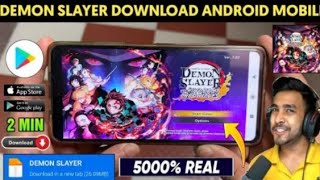 How to download Demons Slayer Kimutsu Game in both mobile and pc anime demonslayer animegames [upl. by Copp]