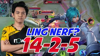 Ling Nerf KarlTzy Gameplay Ranked Game Warm Up Estudyanteng Bastos [upl. by Arbmat942]