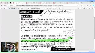 Redação Consulpam para Pindoretama  tema IDOSOS Santa Quitéria outubro 2024 [upl. by Udella]