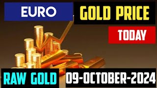 Gold price in euro per ounce 09 OCTOBER 2024 [upl. by Adnuahsal]