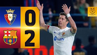 HIGHLIGHTS I OSASUNA 0 vs 2 FC BARCELONA  SPANISH SUPERCUP 🔵🔴 [upl. by Annoyik11]